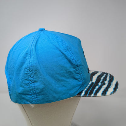Miller Genuine Draft Hat Trucker Blue OS Snapback Zebra Embroidered Vintage