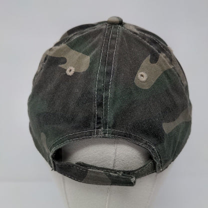 Unbranded Strapback Hat Fatigue Camouflage OSFM Adjustable Vented Holes Blank