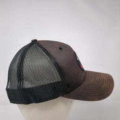 McCall Idaho Patch Snapback Trucker Hat Black One Size Mesh Back