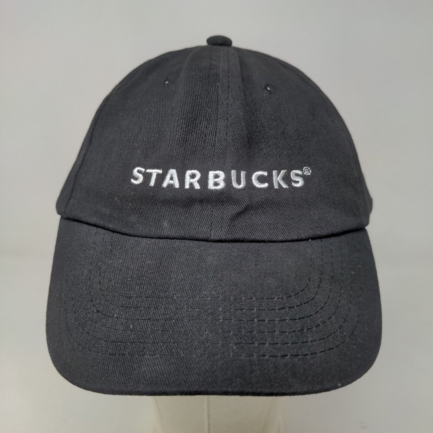 Starbucks Men's Strapback Hat Black Adjustable Employee Barista Uniform