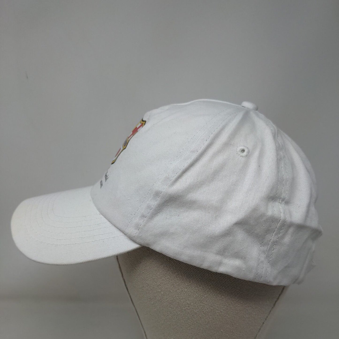 US Med Savers Slideback Hat White One Size Adjustable Vented Hole Promotique