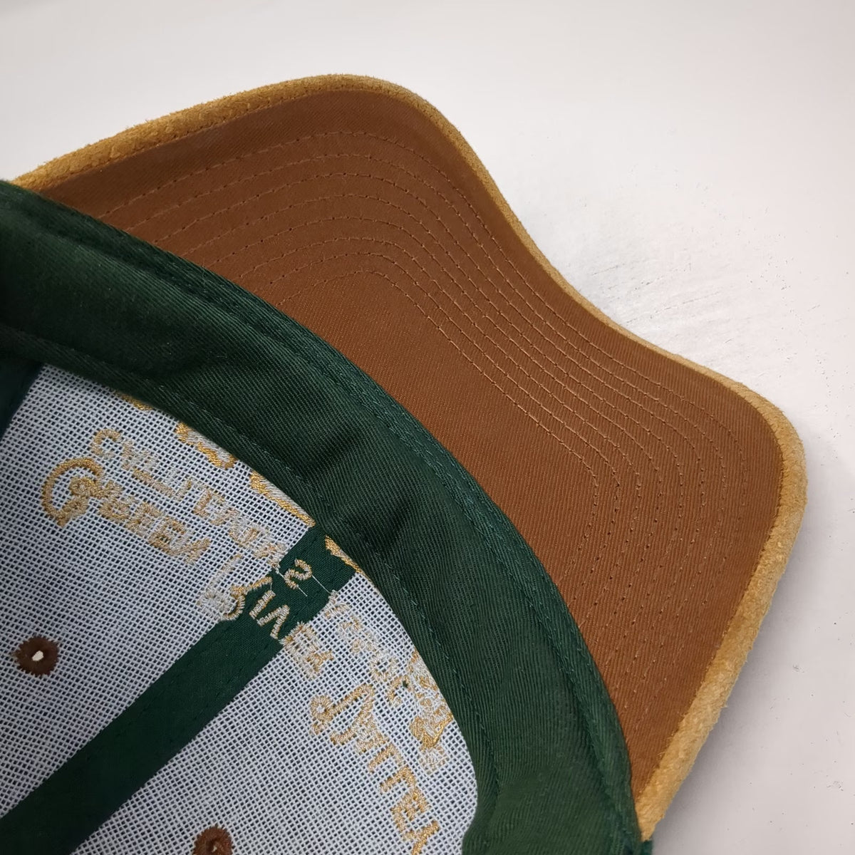 OTTO Baseball Cap Green One Size Cattlemen's Assoc Cows Horse Leather Strap Hat