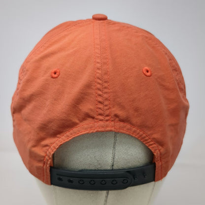 YOU KNOW! 5 Panel Orange One Size Hat Turtle Compass Rubber Patch Rope Snapback