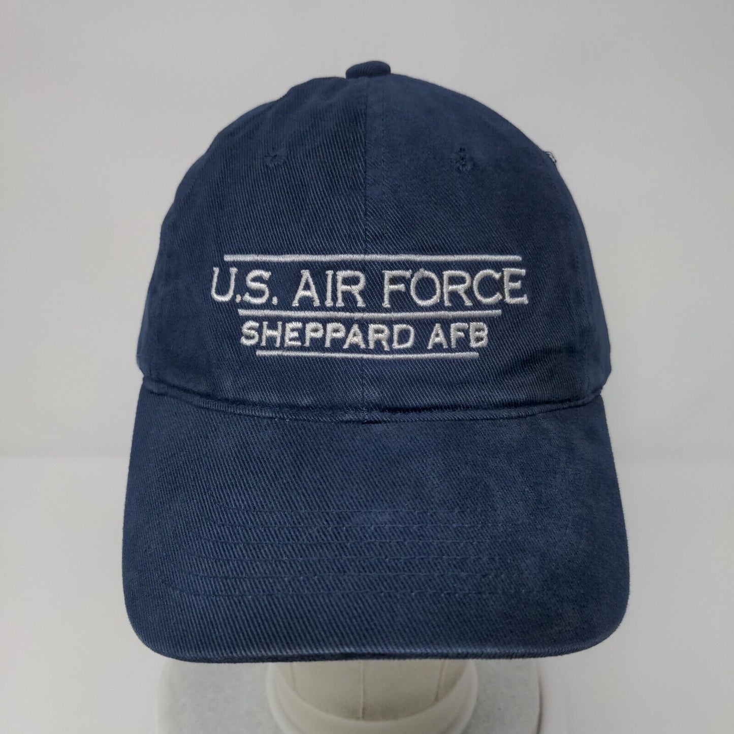 US Air Force Keesler AFB Slideback Hat Blue OS Embroidered Sportsman Cotton
