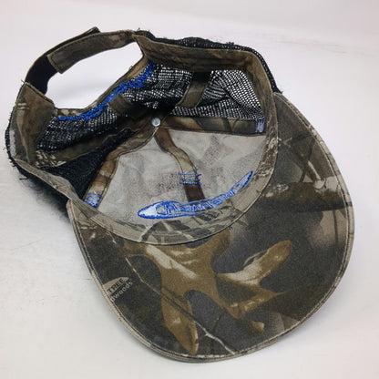Werner Enterprises Baseball Cap Brown Camo One Size Mesh Distressed Trucker Hat