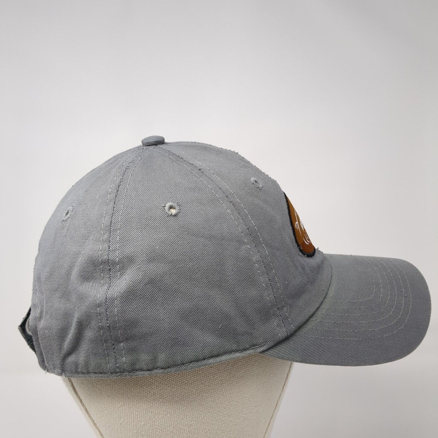 Blue Fly Cafe Strapback Hat Gray One Size Adjustable BFX Fishing Flies