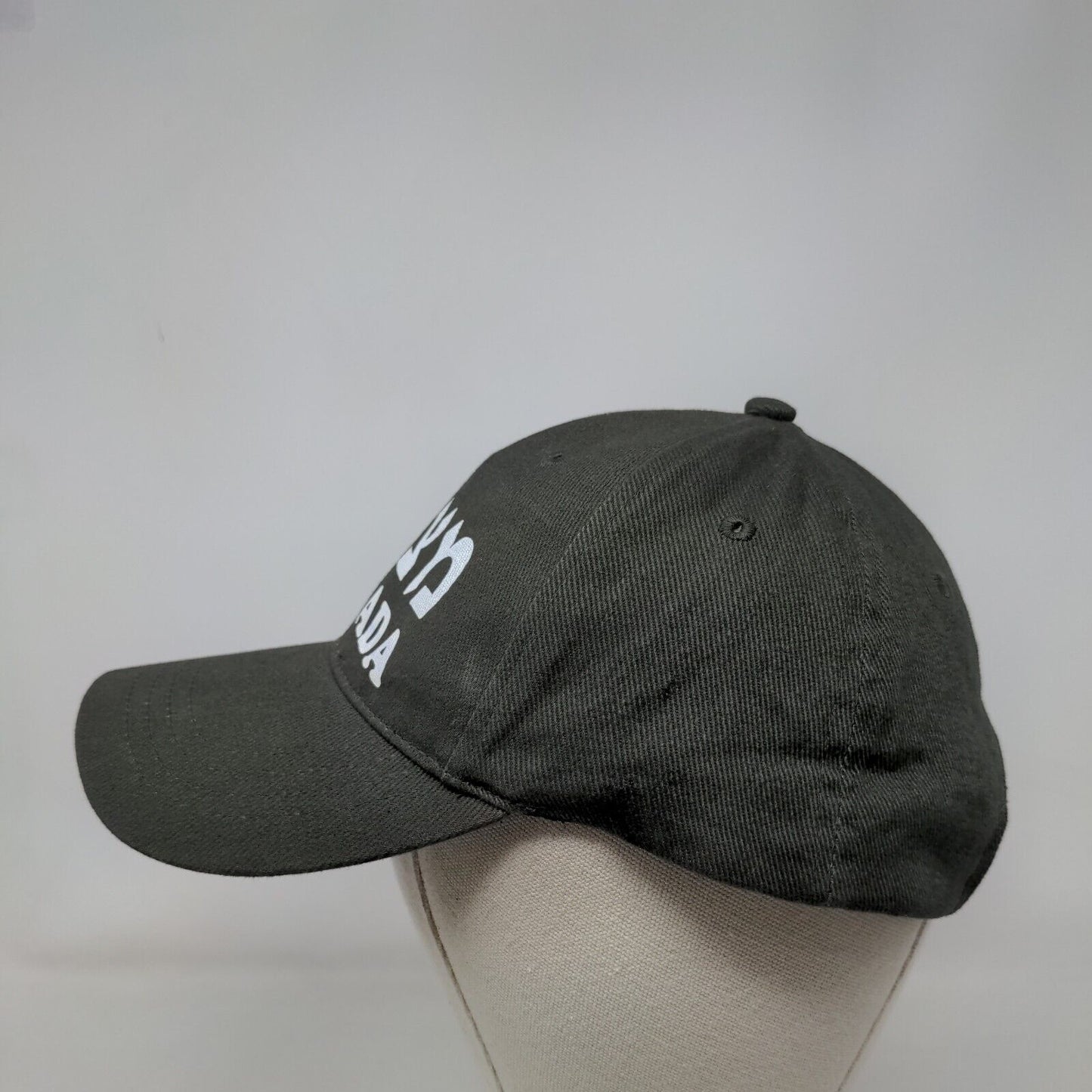 Masada Slideback Hat Green 58cm Adjustable Solid 6 Panel Vent Holes