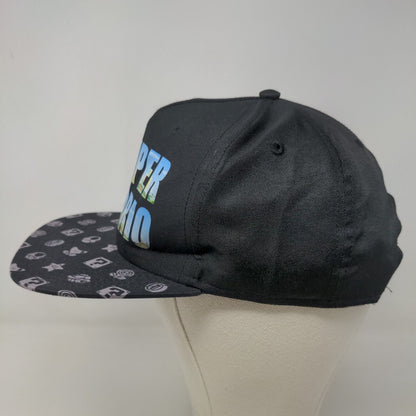 Super Mario Boy's Snapback Hat Black OSFM Graphic Logo 2022 Adjustable
