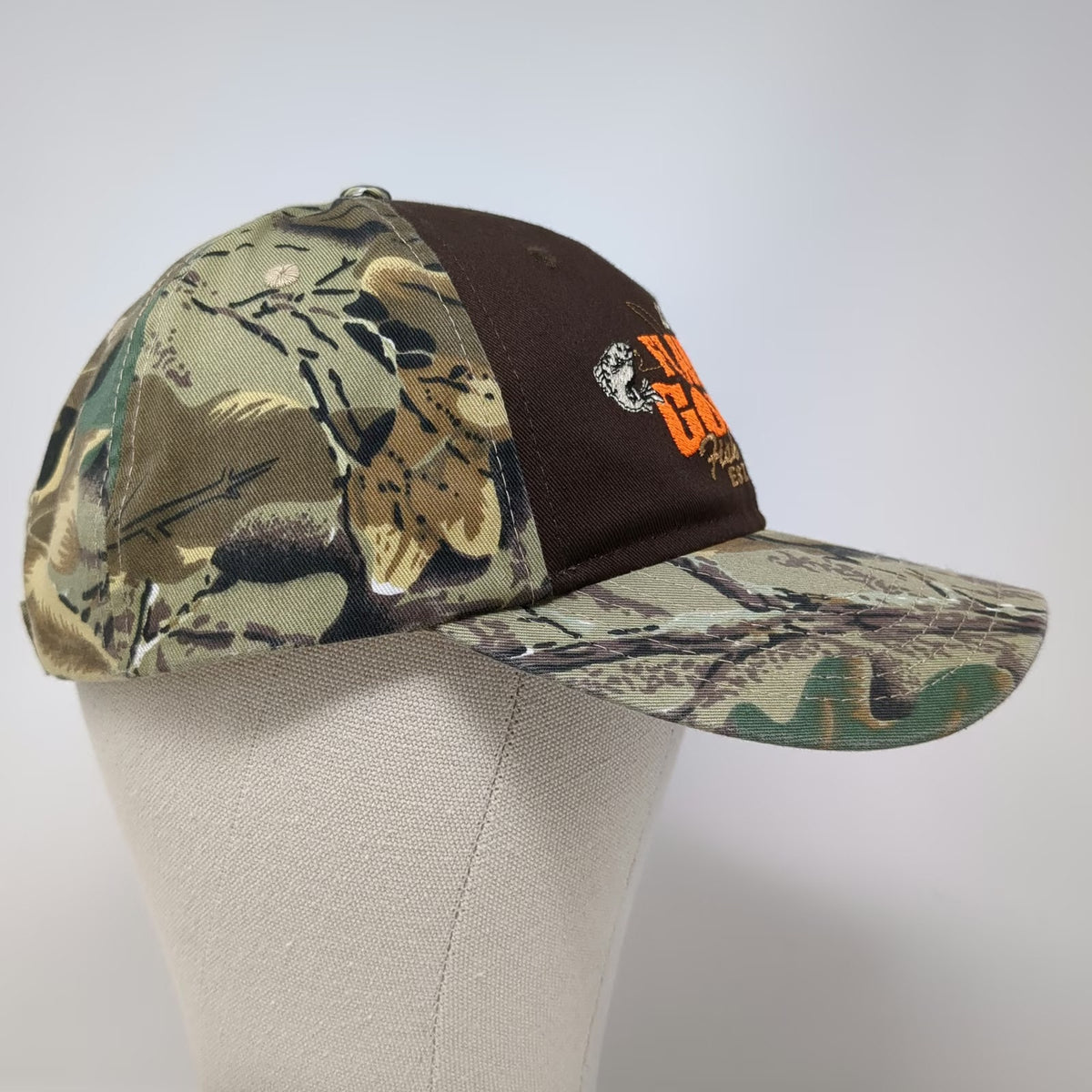 OTTO Baseball Cap Brown Green One Size Flaming Gorge Fish Derby Camo Fishing Hat