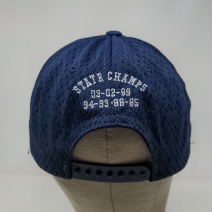 DeLong Men's Snapback Hat Blue Size M-L Embroidered Roncali Rebels Logo