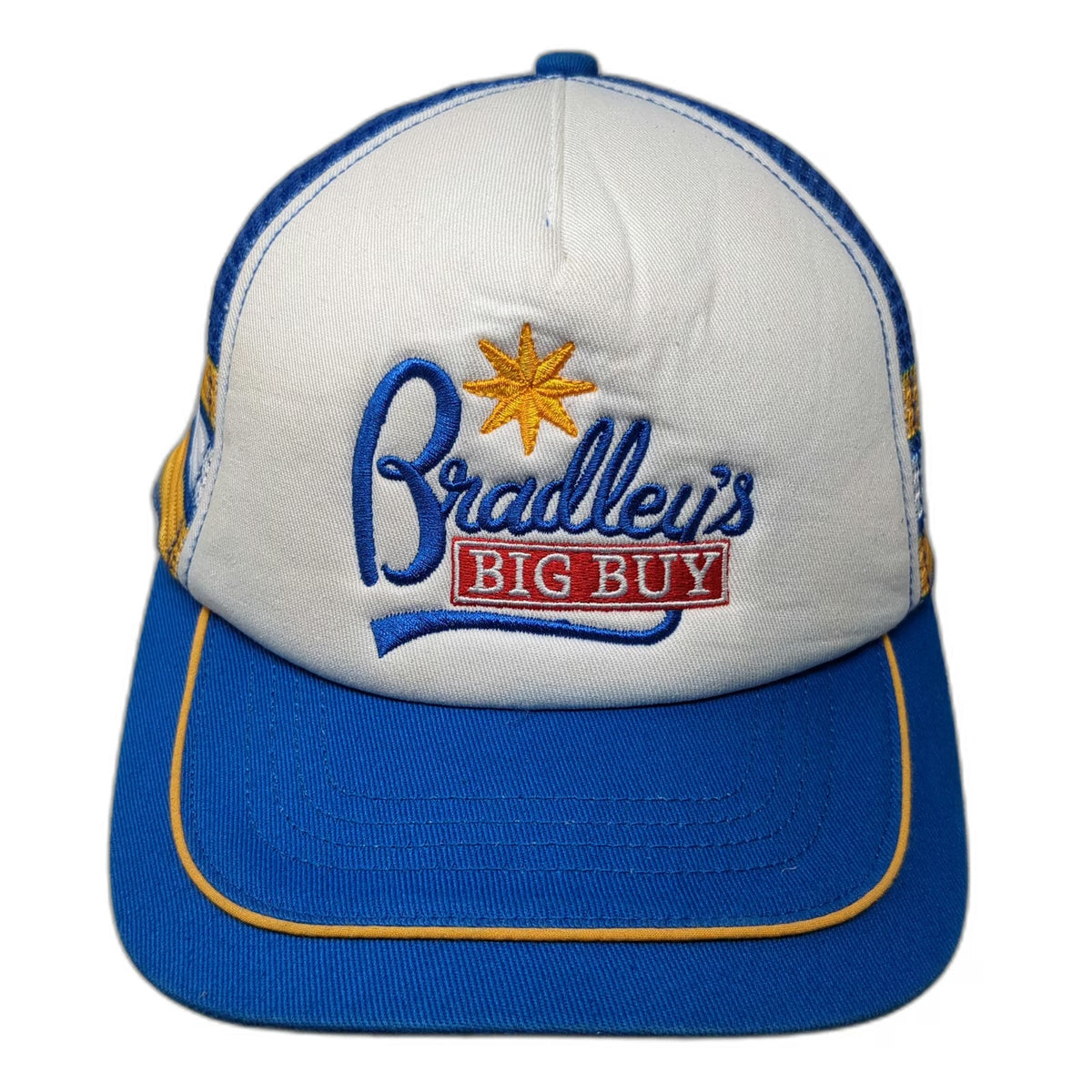 Netflix Stranger Things Bradley's Big Buy Blue Trucker Hat One Size Mesh Back