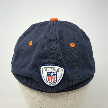 Denver Broncos NFL Reebok Hat Cap White Blue Orange Gray M Flexfit Curved Brim