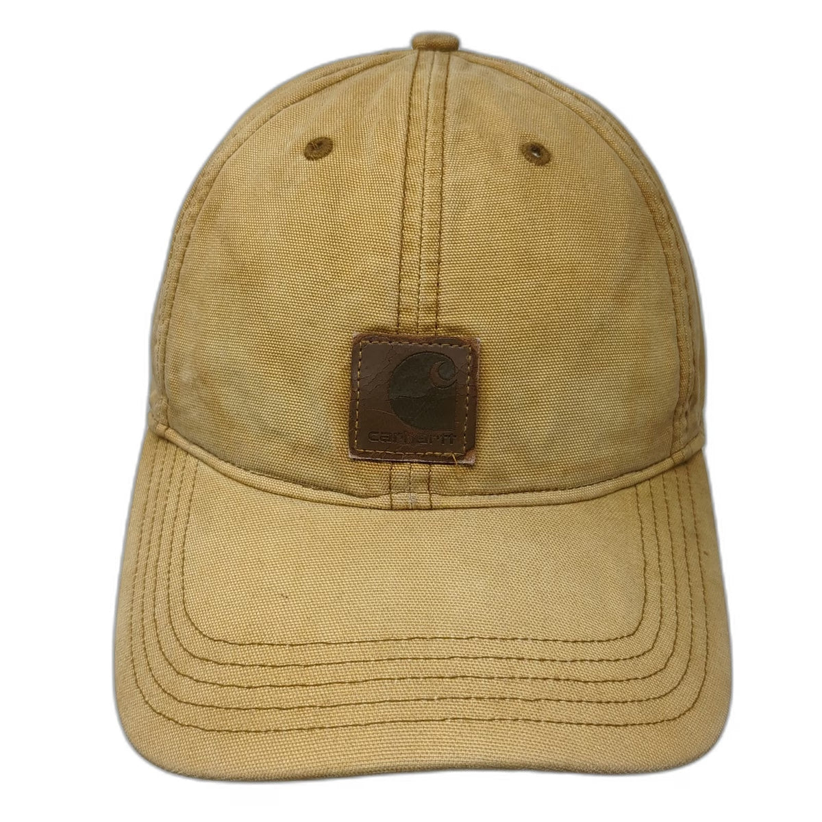 Carhartt Baseball Cap Brown One Size Strapback Duck Canvas Patch Workwear Hat