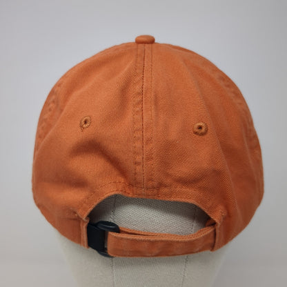 The Brick Strapback Baseball Cap Orange One Size Adjustable Embroidered Toppers