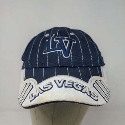 Koskash Headwear Men's Strapback Hat Blue White Size 48CM Embroidered Las Vegas