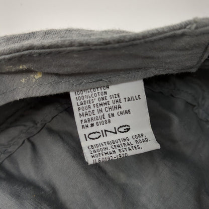 Icing Cadet Army Cap Gray One Size Stretch Lightweight Blank Cotton