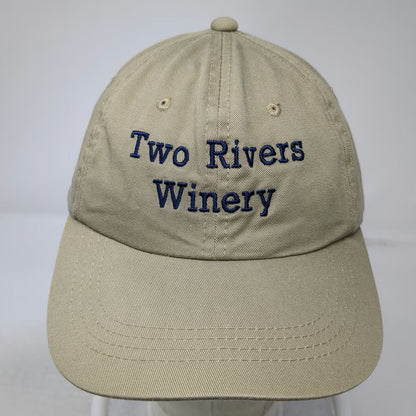 Outdoor Cap Baseball Cap Beige One Size Two Rivers Winery Buckle Slideback Hat
