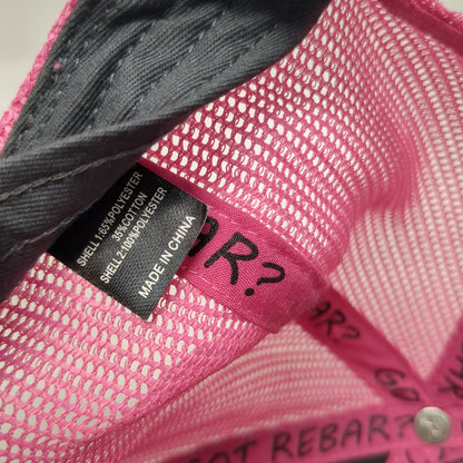 Richardson Trucker Hat Black Pink One Size Mesh Snapback CCS Concrete Supply