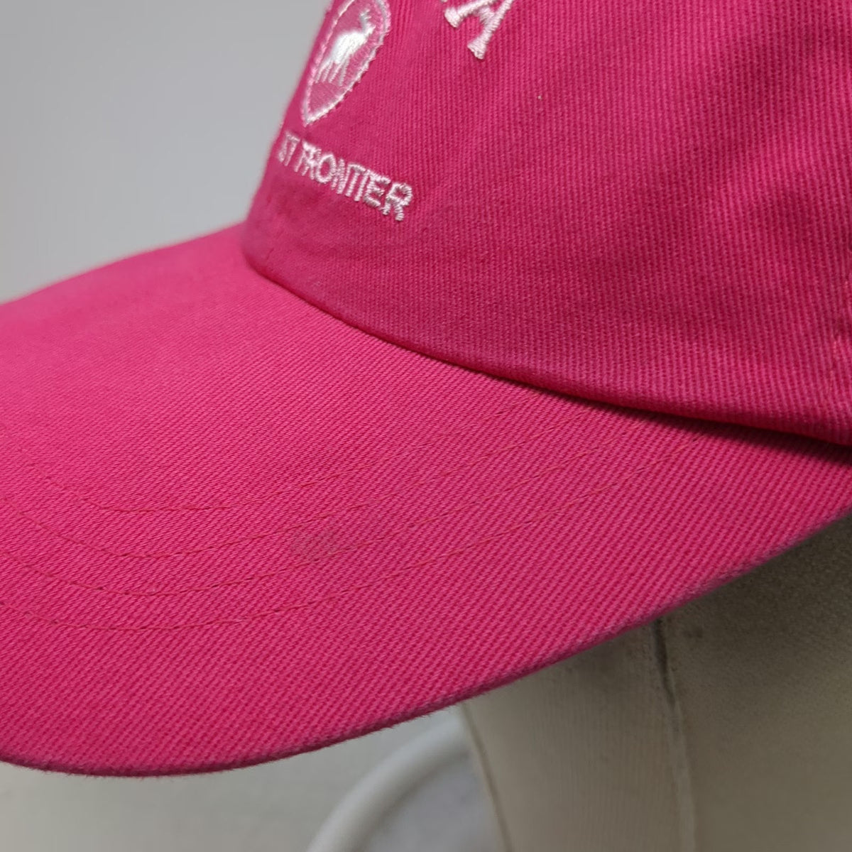 Prairie Mountain Alaska Last Frontier Pink One Size Baseball Cap Slideback Hat