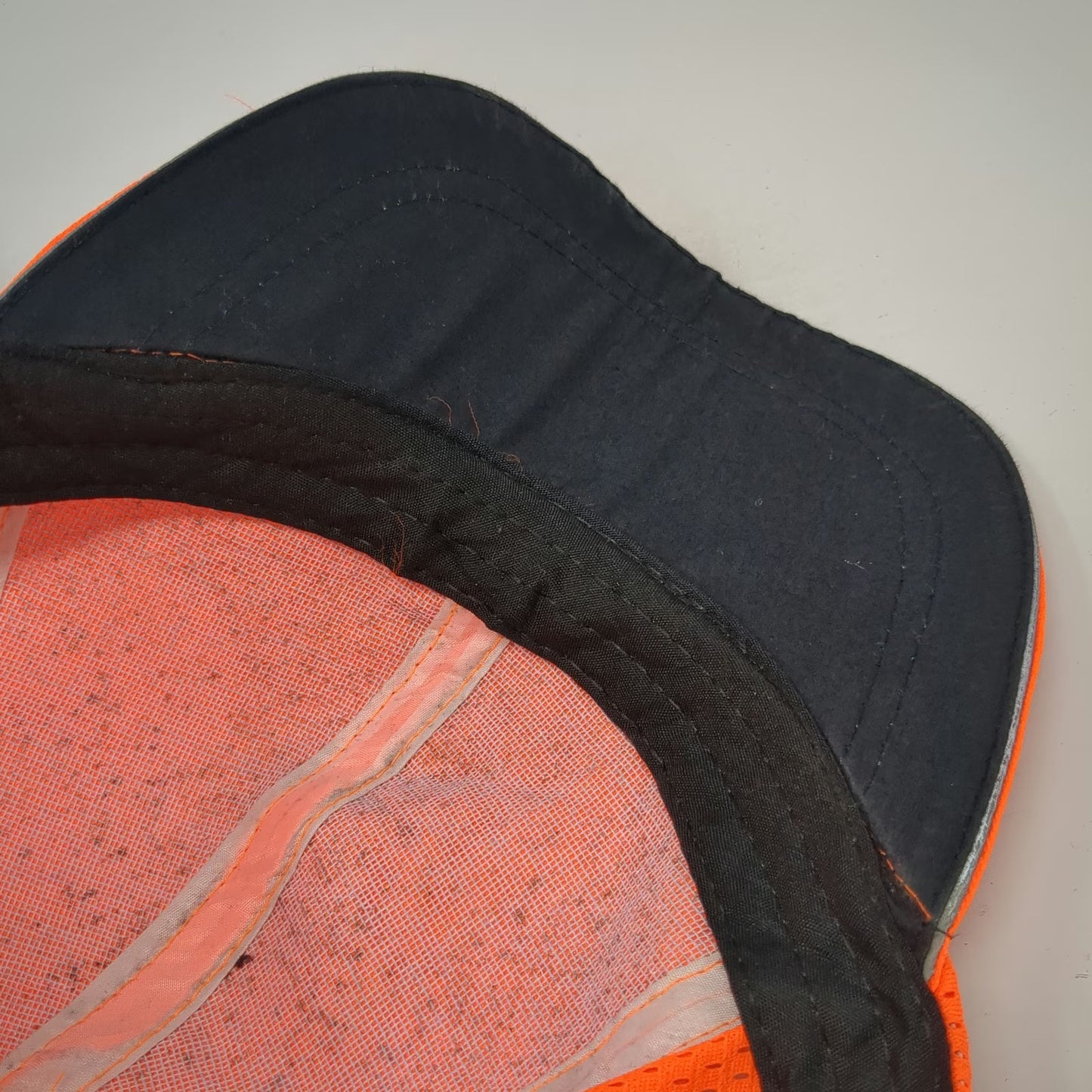 ML Kishigo Orange Baseball Cap One Size Reflective Tape Mesh Safety High Vis Hat