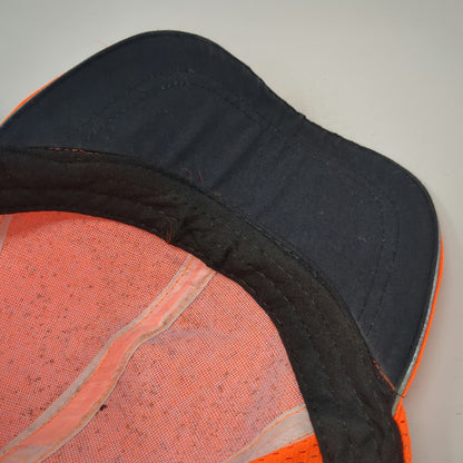 ML Kishigo Orange Baseball Cap One Size Reflective Tape Mesh Safety High Vis Hat