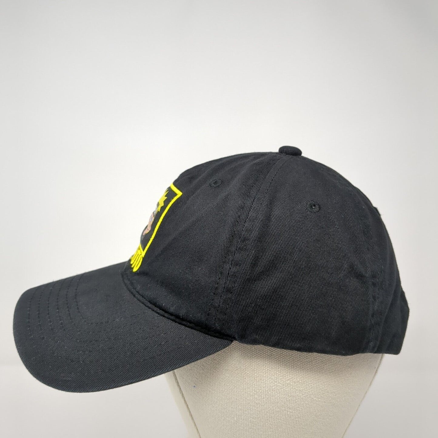 Naruto Shippuden Slideback Hat Black One Size Adjustable Embroidered