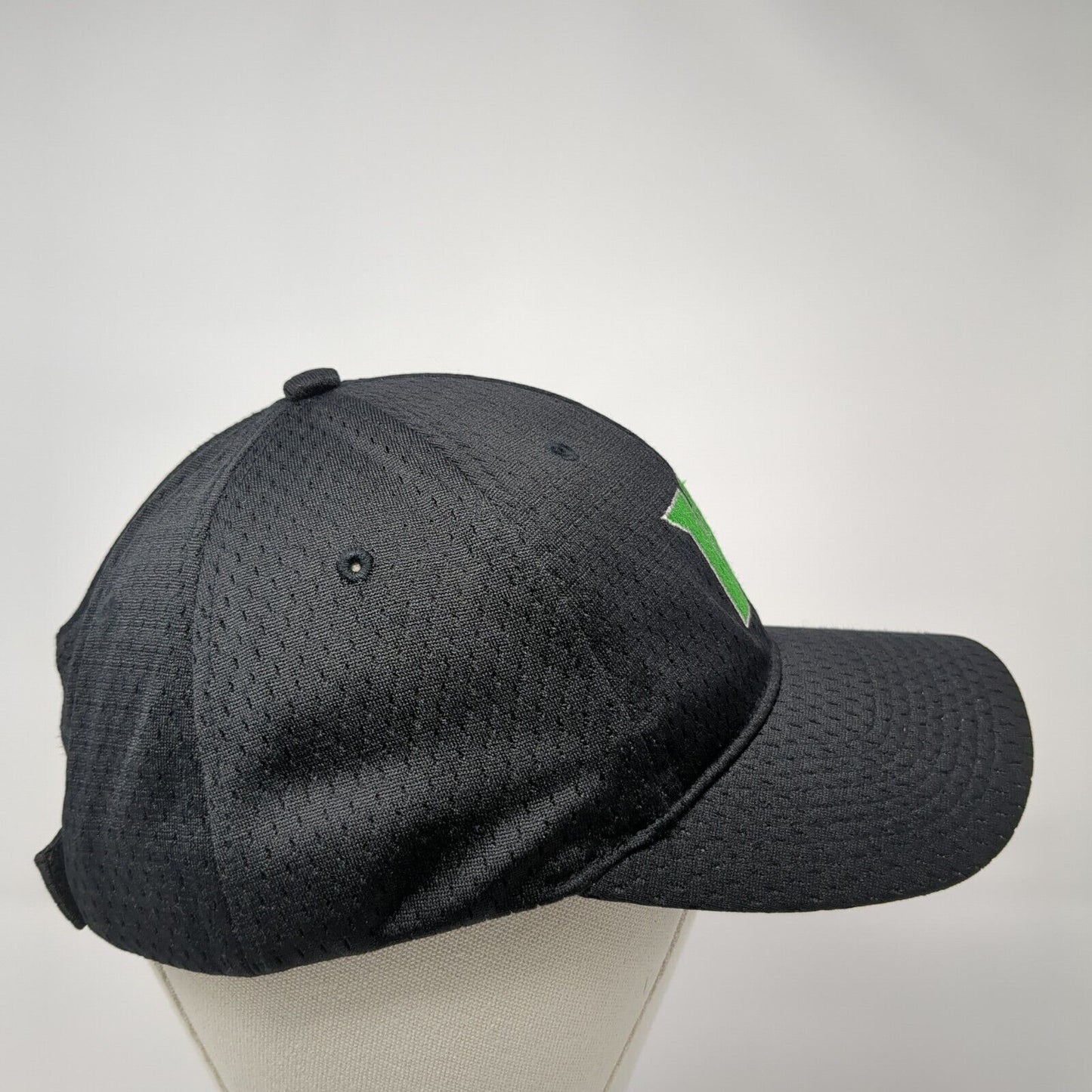 W Strapback Hat Black One Size Adjustable Embroidered 6 Panel Port Authority