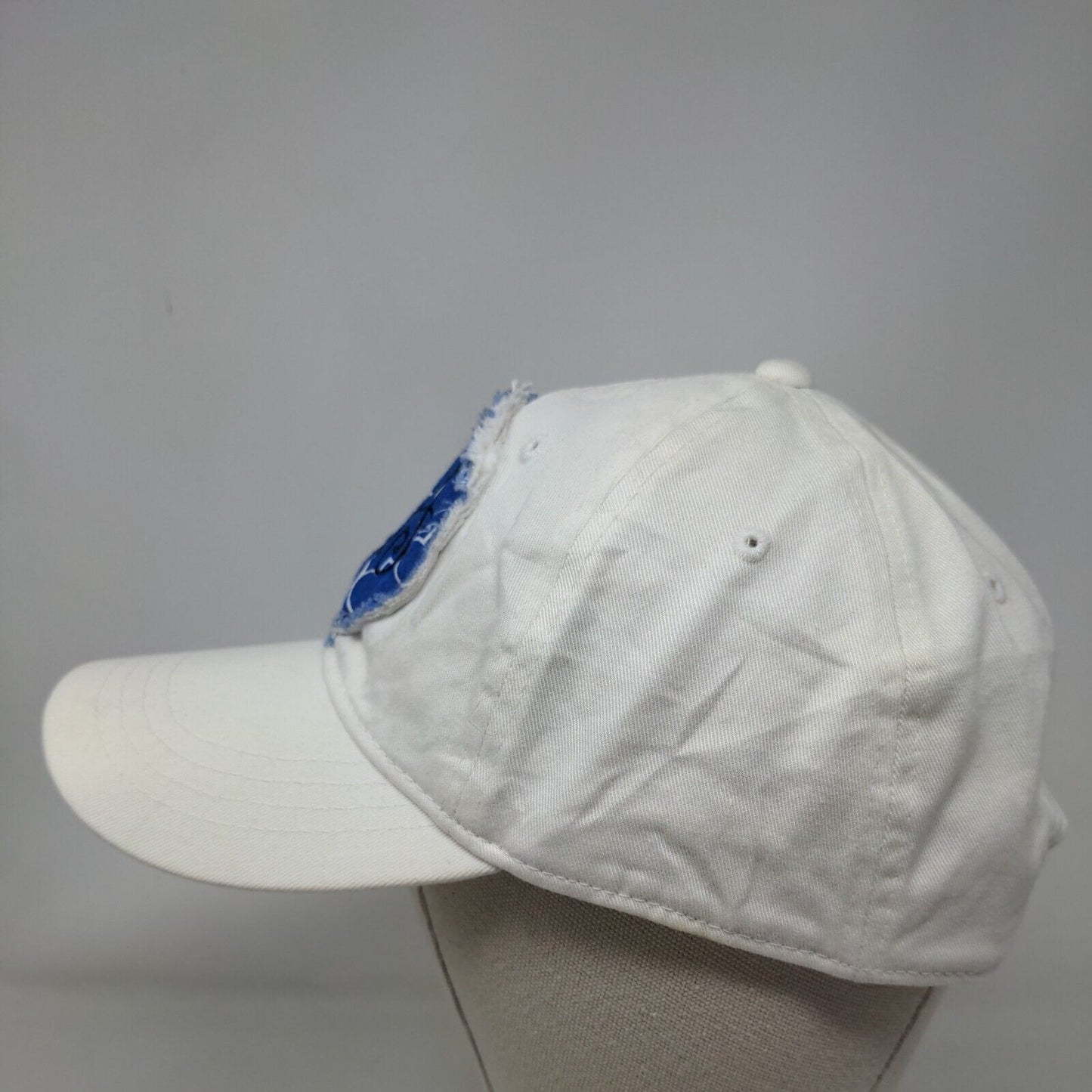 BA Patch Slideback Hat White OSFM Adjustable 6 Panel Outdoor Cap