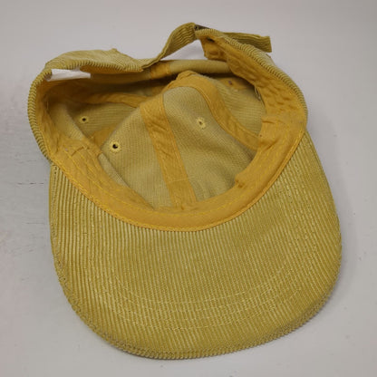 Teva Baseball Cap Yellow One Size Corduroy Adjustable Sport Sandal Patch Hat
