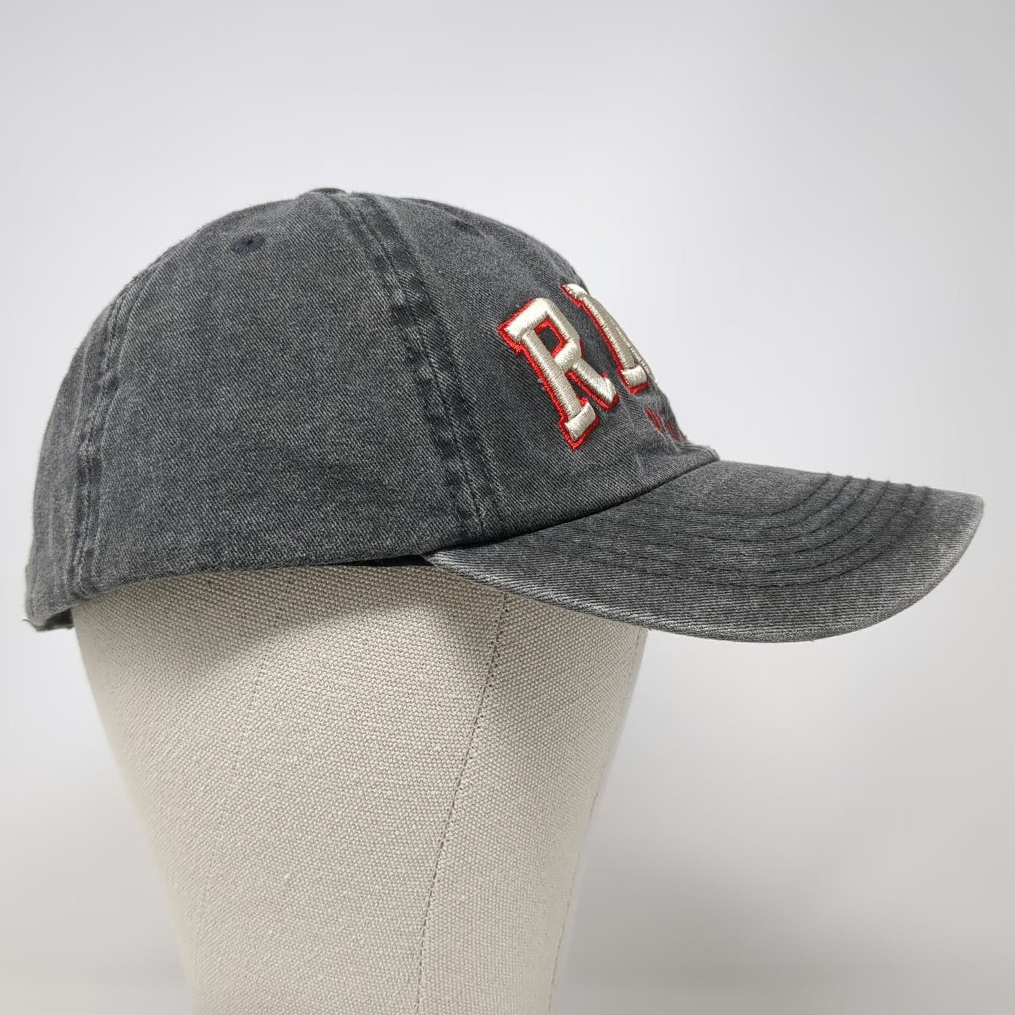Robin Ruth Baseball Cap Gray OSFM Riga Latvia Souvenir Travel Hat Cotton Logo