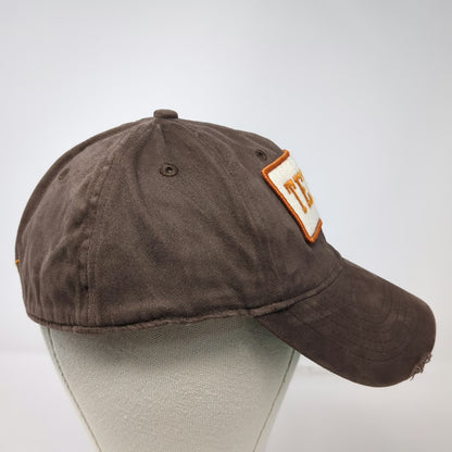 Texas Longhorns NCAA Drew Pearson Brown One Size Cap Hat Distressed Green Brim