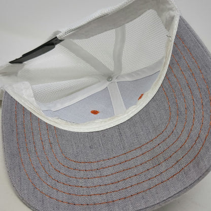 Simpson Strong-Tie Trucker Hat Gray One Size Mesh Snapback Orange Stitch Patch