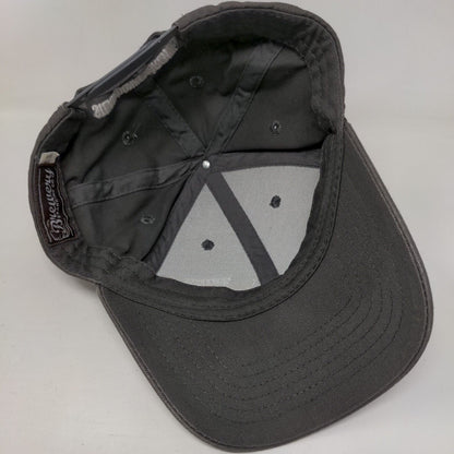 Work Hard Drink Beer Snapback Hat Gray One Size Adjustable Embroidered Brewery