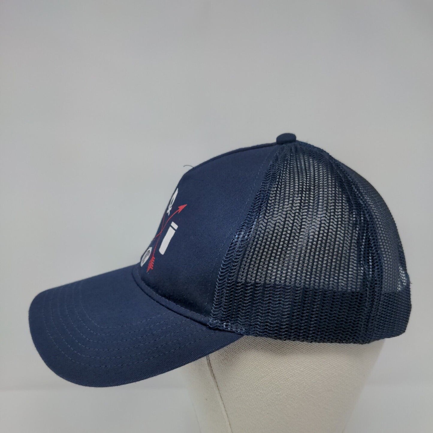 Cap America Snapback Mesh Back Trucker Hat Blue OSFA Pizza Solid