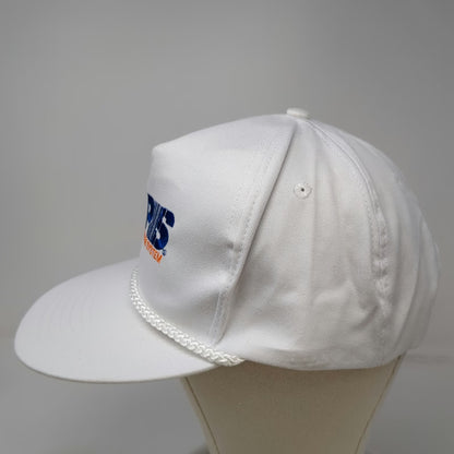 Competitive 5 Panel White Hat One Size RPS Roadway Package System Rope Slideback
