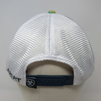 Ariat Logo Snapback Mesh Back Trucker Hat Multicolor One Size Striped