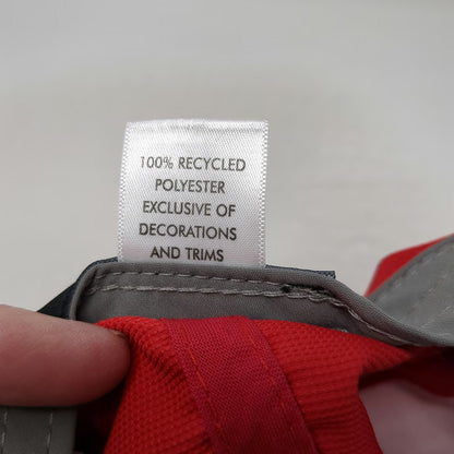 Imperial Baseball Cap Red One Size Hughes Brothers Recycled Polyester Gray Hat