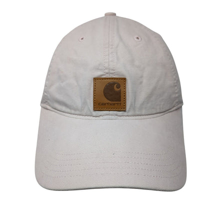 Carhartt Odessa Strapback Hat Pink One Size Adjustable Leather Patch