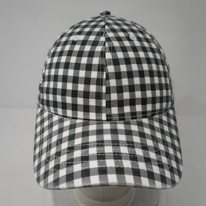 Unbranded Strapback Hat Multi One Size Adjustable Gingham Check Plaid