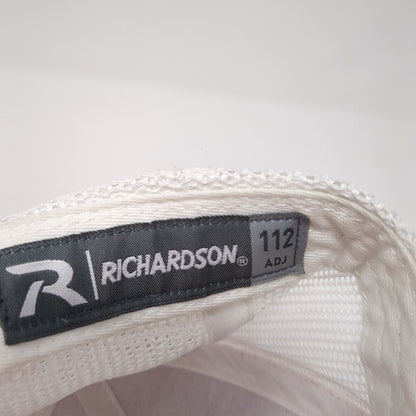 Richardson Snapback 112 Trucker Hat Red One Size Adjustable Mesh Back Blank