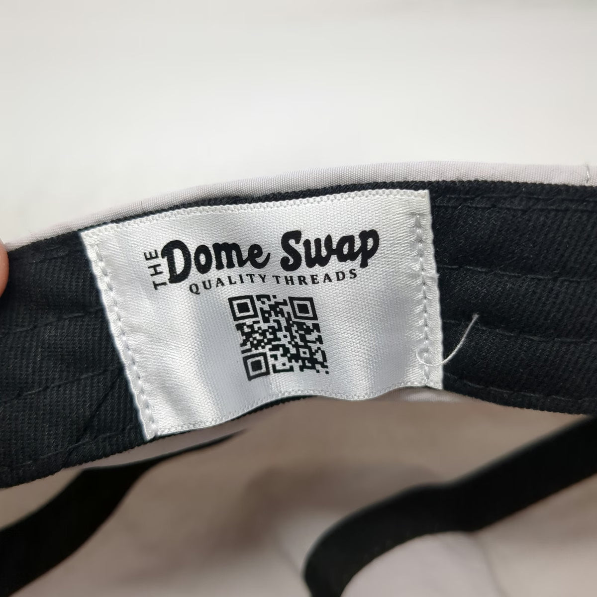 The Dome Swap 5 Panel Gray Blue Magoo Skier One Size Slideback Flat Brim Hat