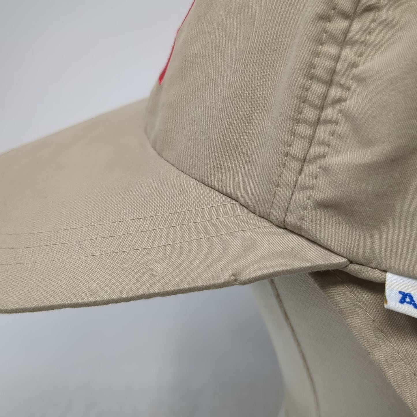 Adams Baseball Cap Beige OS Divers Alert Network DAN Scuba Diving Neck Flap
