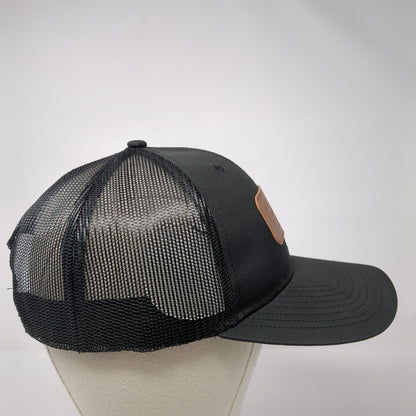 Cabela's Club Snapback Trucker Hat Black One Size Adjustable Mesh Back Polyester