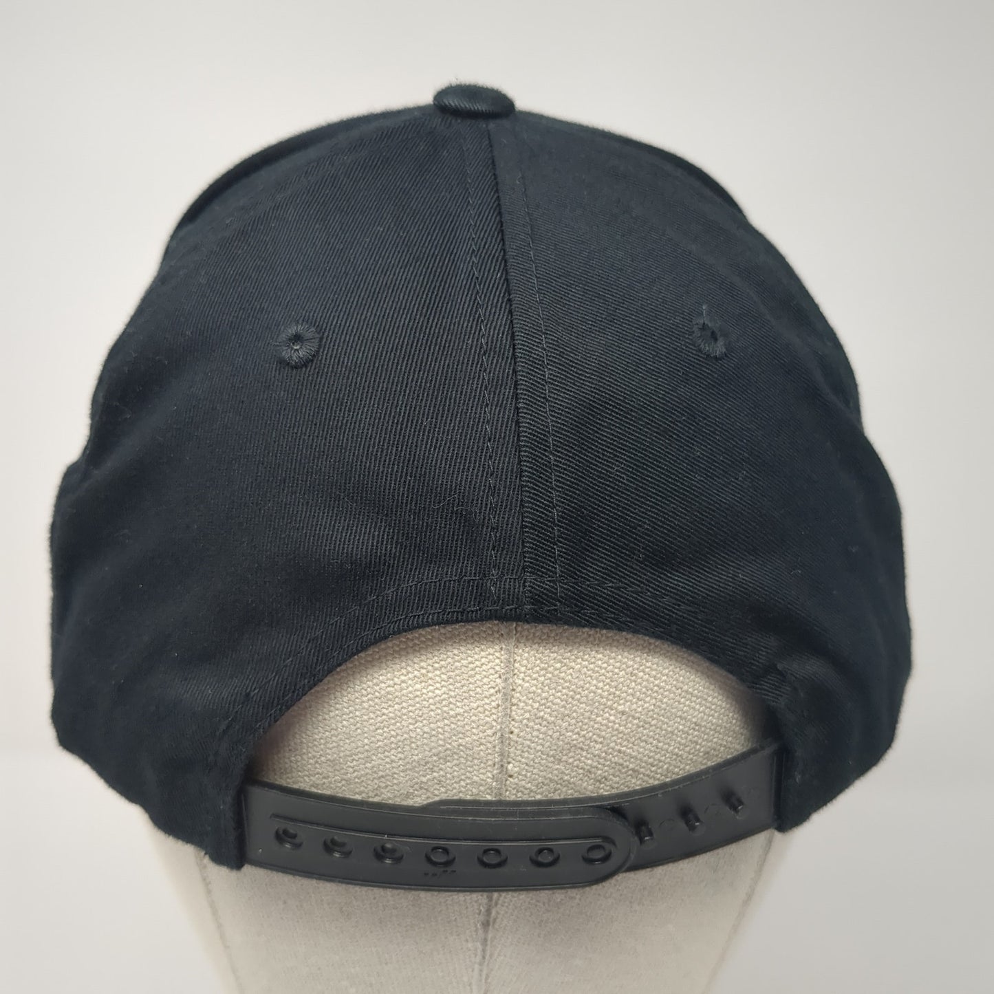 Trippin Snapback Hat Black One Size Adjustable Embroidered Yupoong