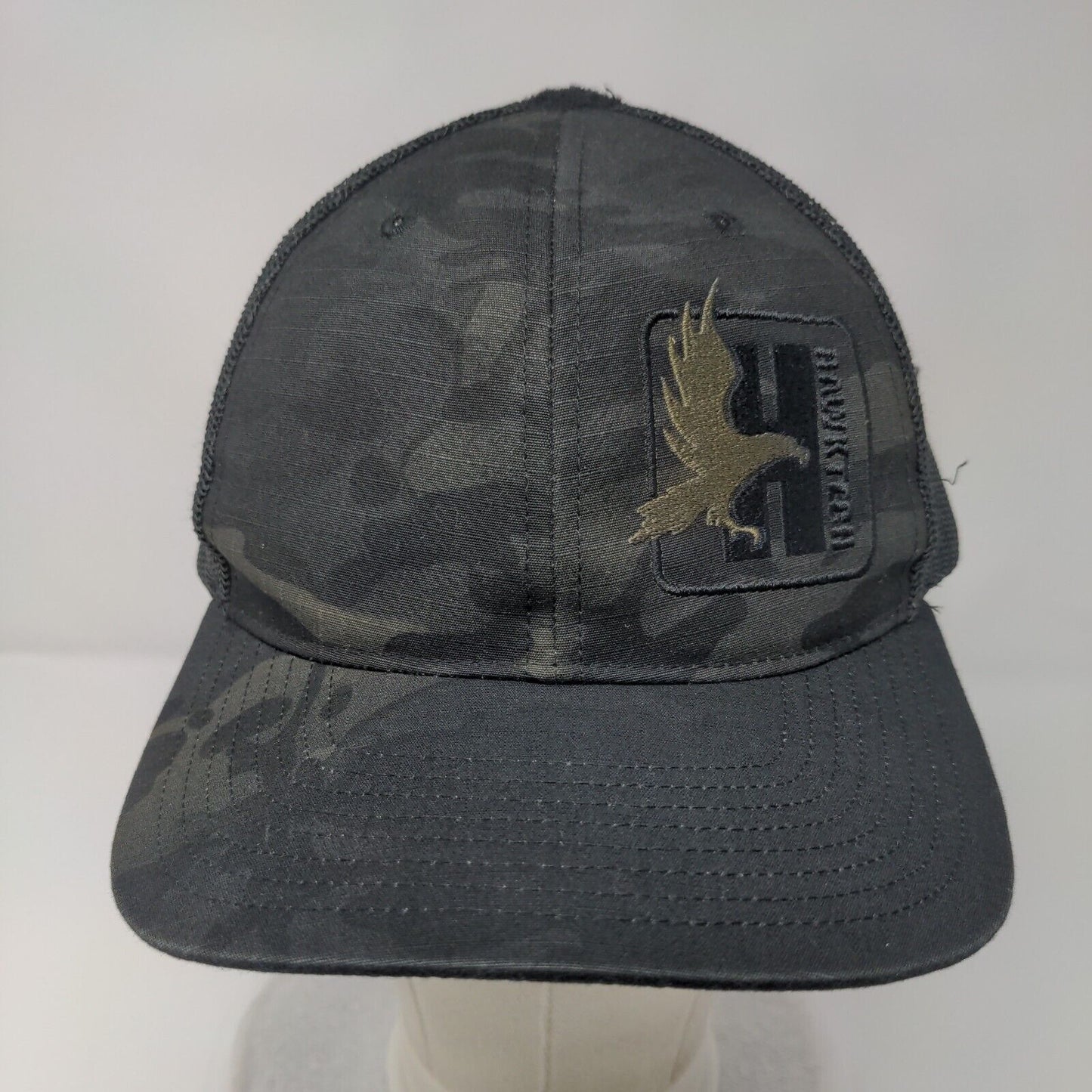 Hawktech Snapback Mesh Back Trucker Hat Camo One Size Richardson