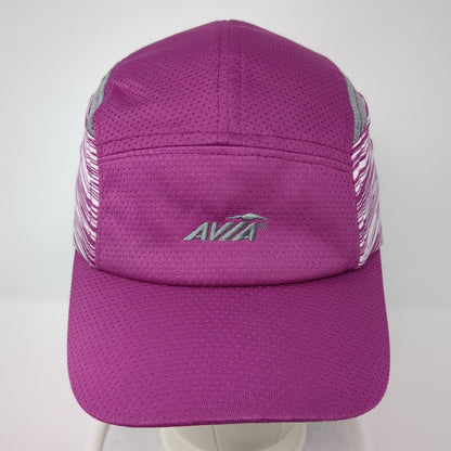 Avia 5 Panel Cap Pink One Size Adjustable Embroidered Lightweight Breathable