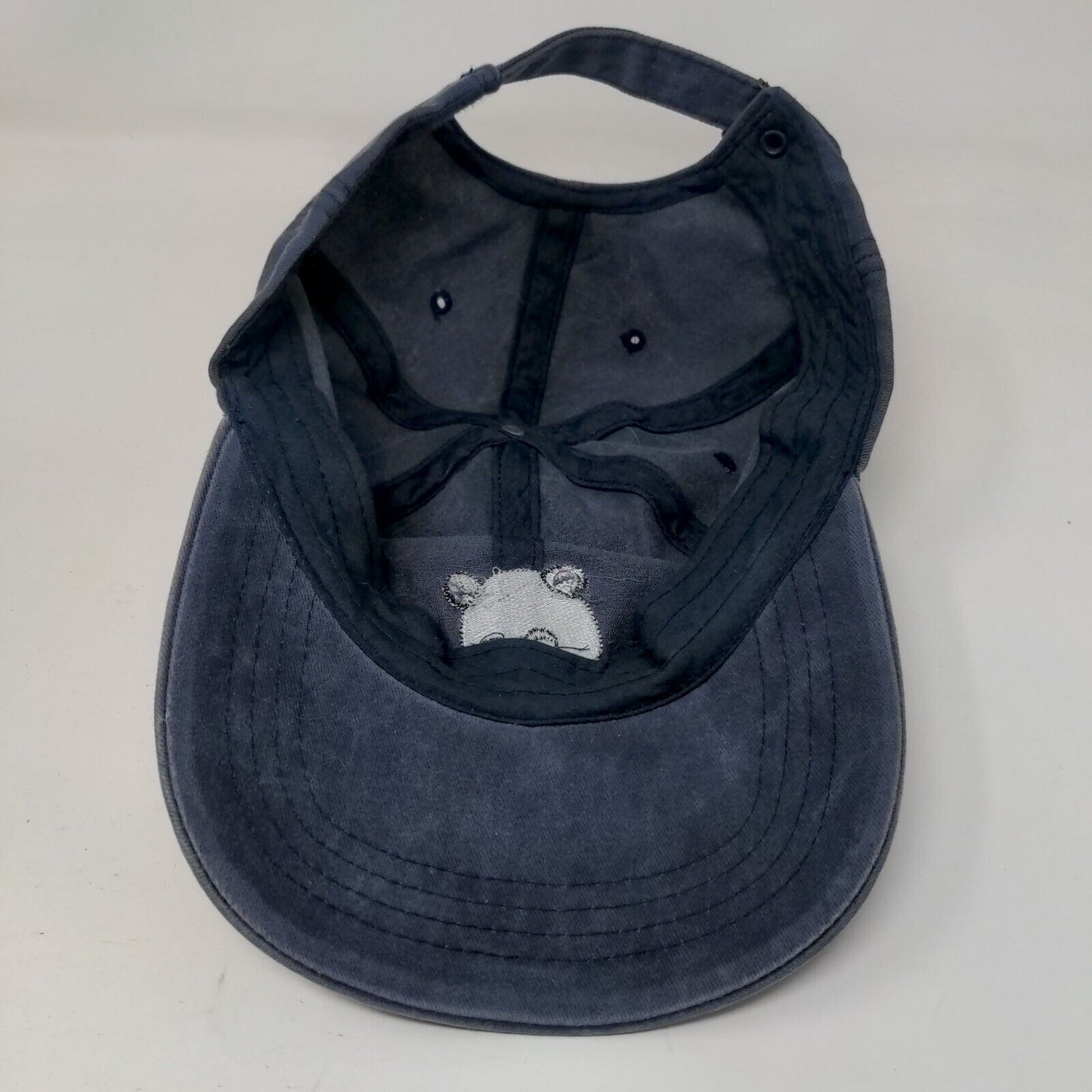 Panda Slideback Hat Blue One Size Adjustable Embroidered Nissi Caps