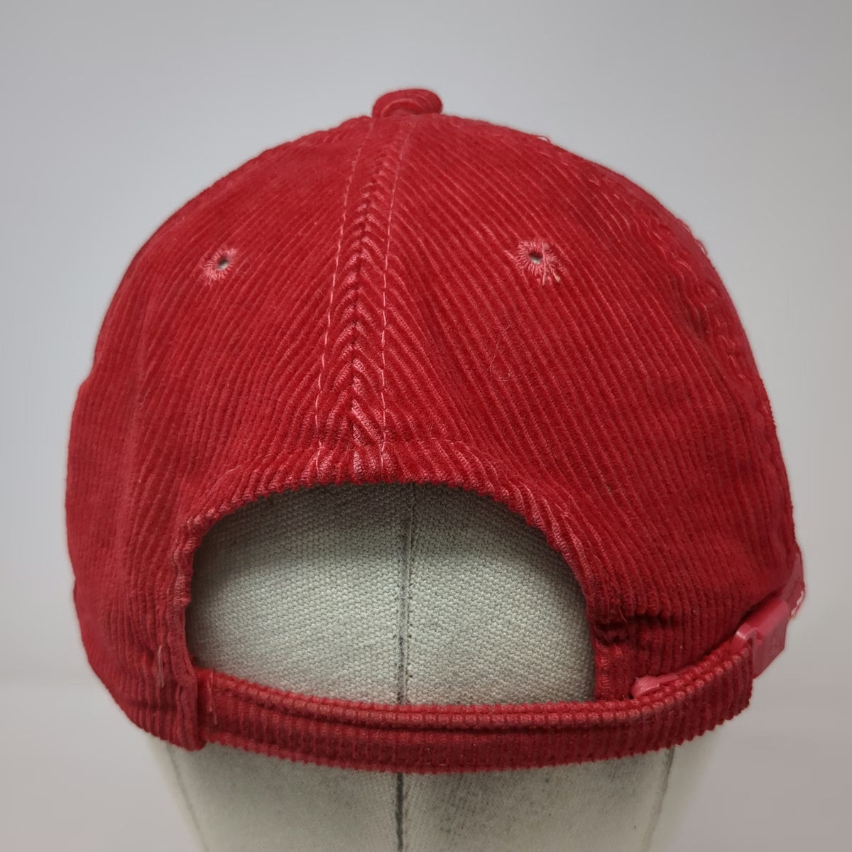 Dorfman Pacific 5 Panel Red Hat One Size Corduroy Grand Targhee Patch Slideback