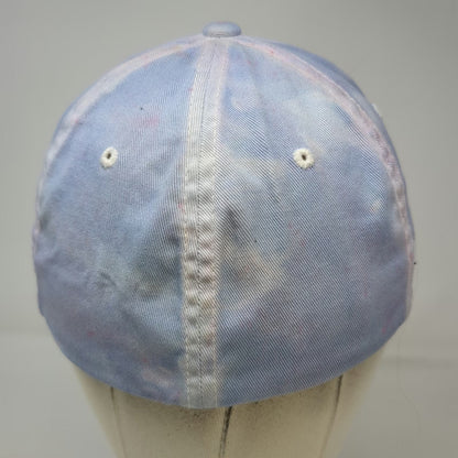 Aeropostale Baseball Cap Blue Size S/M Flexfit AERO 87 Faded Wash Splatter Hat