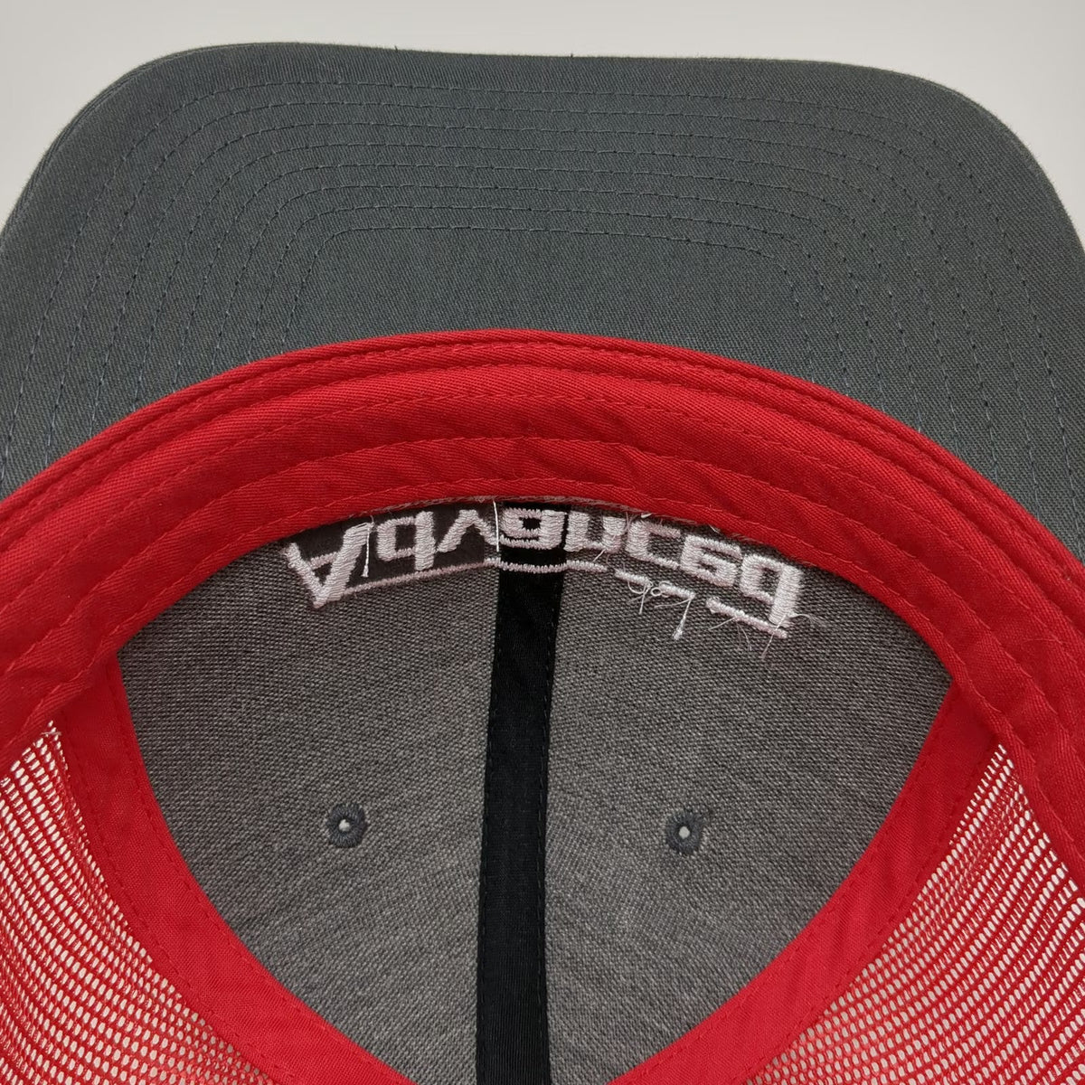Richardson Trucker Hat Gray Red One Size Advanced Heating Cooling York Mesh hat